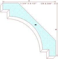 Crown 8-1/2" - 8 Crown 8-1/2" - 8
