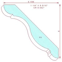 Crown Moulding 8-9/16" Crown Moulding 8-9/16"