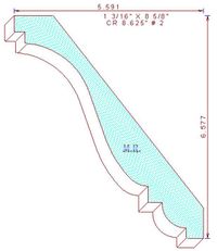 Crown Mould 8-5/8" - 2 