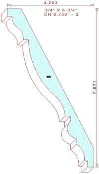 Crown Moulding 8-3/4" - 3