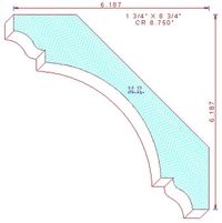 Crown Moulding 8-3/4" Crown Moulding 8-3/4"
