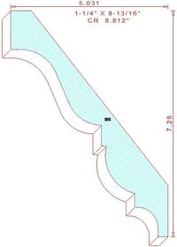 Crown Moulding 8-13/16" Crown Moulding 8-13/16"