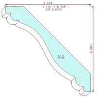 Crown Moulding 8-7/8" Crown Moulding 8-7/8"