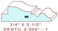 Dentil 2-1/2" - 1