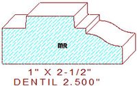 Dentil 2-1/2" Dentil 2-1/2"