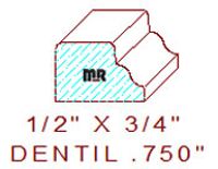 Dentil 3/4" Dentil 3/4"