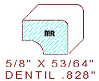 Dentil 53/64" Dentil 53/64"
