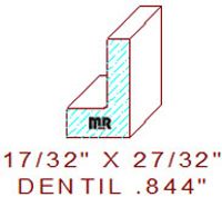 Dentil 27/32" Dentil 27/32"