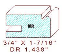 Drawer Front Moulding 1-7/16"