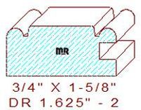 Cabinet Door Stile/Rail 1-5/8" - 2 