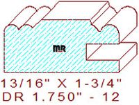 Drawer Front Moulding 1-3/4" - 12 Drawer Front Moulding 1-3/4" - 12