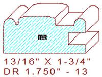 Cabinet Door Stile/Rail 1-3/4" - 13