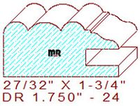 Drawer Front Moulding 1-3/4" - 24