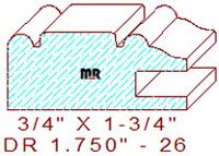 Drawer Front Moulding 1-3/4" - 26