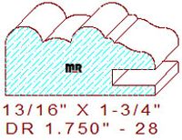 Drawer Front Moulding 1-3/4" - 28 Drawer Front Moulding 1-3/4" - 28