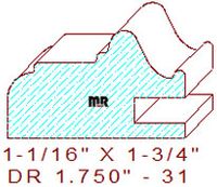 Drawer Front Moulding 1-3/4" - 31 Drawer Front Moulding 1-3/4" - 31