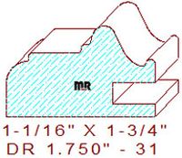 Drawer Front Moulding 1-3/4" - 31