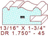 Drawer Front Moulding 1-3/4" - 45