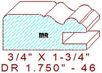 Drawer Front Moulding 1-3/4" - 46 Drawer Front Moulding 1-3/4" - 46