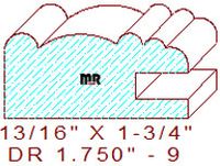 Drawer Front Moulding 1-3/4" - 9 Drawer Front Moulding 1-3/4" - 9