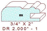 Drawer Front Moulding 2" - 1 Drawer Front Moulding 2" - 1