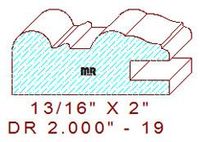 Drawer Front Moulding 2" - 19 Drawer Front Moulding 2" - 19