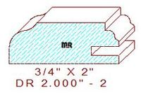 Drawer Front Moulding 2" - 2 Drawer Front Moulding 2" - 2