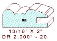 Drawer Front Moulding 2" - 20 Drawer Front Moulding 2" - 20