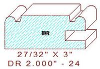 Drawer Front Moulding 2" - 24 Drawer Front Moulding 2" - 24