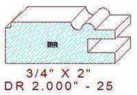 Drawer Front Moulding 2" - 25 Drawer Front Moulding 2" - 25