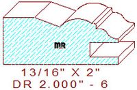 Drawer Front Moulding 2" - 6 Drawer Front Moulding 2" - 6