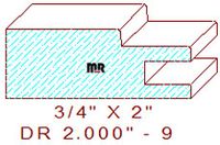 Drawer Front Moulding 2" - 9 Drawer Front Moulding 2" - 9