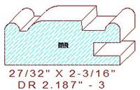 Cabinet Door Moulding 2-3/16" - 3 Cabinet Door Moulding 2-3/16" - 3