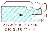 Cabinet Door Moulding 2-3/16" - 4 Cabinet Door Moulding 2-3/16" - 4