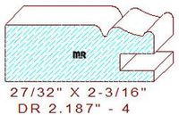 Cabinet Door Moulding 2-3/16" - 4 