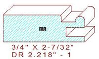 Cabinet Door Moulding 2-7/32" - 1 Cabinet Door Moulding 2-7/32" - 1