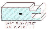 Cabinet Door Moulding 2-7/32" - 1