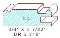 Cabinet Door Moulding 2-7/32"