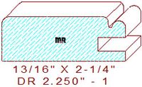 Cabinet Door Moulding 2-1/4" - 1 Cabinet Door Moulding 2-1/4" - 1