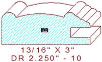 Cabinet Door Moulding 2-1/4" - 10 Cabinet Door Moulding 2-1/4" - 10