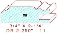 Cabinet Door Moulding 2-1/4" - 11 Cabinet Door Moulding 2-1/4" - 11