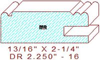 Cabinet Door Moulding 2-1/4" - 16