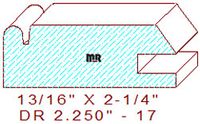 Cabinet Door Moulding 2-1/4" - 17 Cabinet Door Moulding 2-1/4" - 17