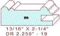 Cabinet Door Moulding 2-1/4" - 19