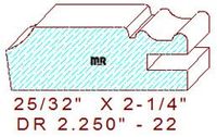 Drawer Front Moulding 2-1/4" - 22