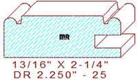 Cabinet Door Moulding 2-1/4" - 25 Cabinet Door Moulding 2-1/4" - 25