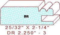 Cabinet Door Moulding 2-1/4" - 3