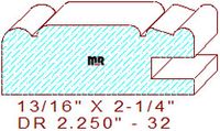 Cabinet Door Moulding 2-1/4" - 32 Cabinet Door Moulding 2-1/4" - 32