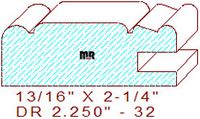 Cabinet Door Moulding 2-1/4" - 32