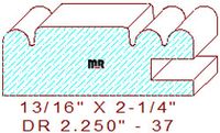 Cabinet Door Moulding 2-1/4" - 37 Cabinet Door Moulding 2-1/4" - 37